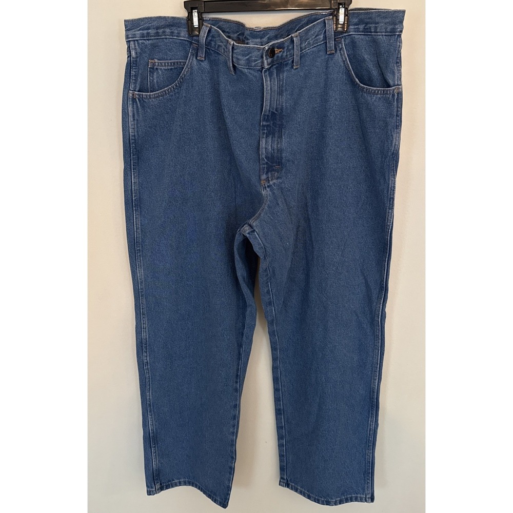 Rustler Men's Classic Relaxed Fit Straight Leg Jeans 44x30 New NWT